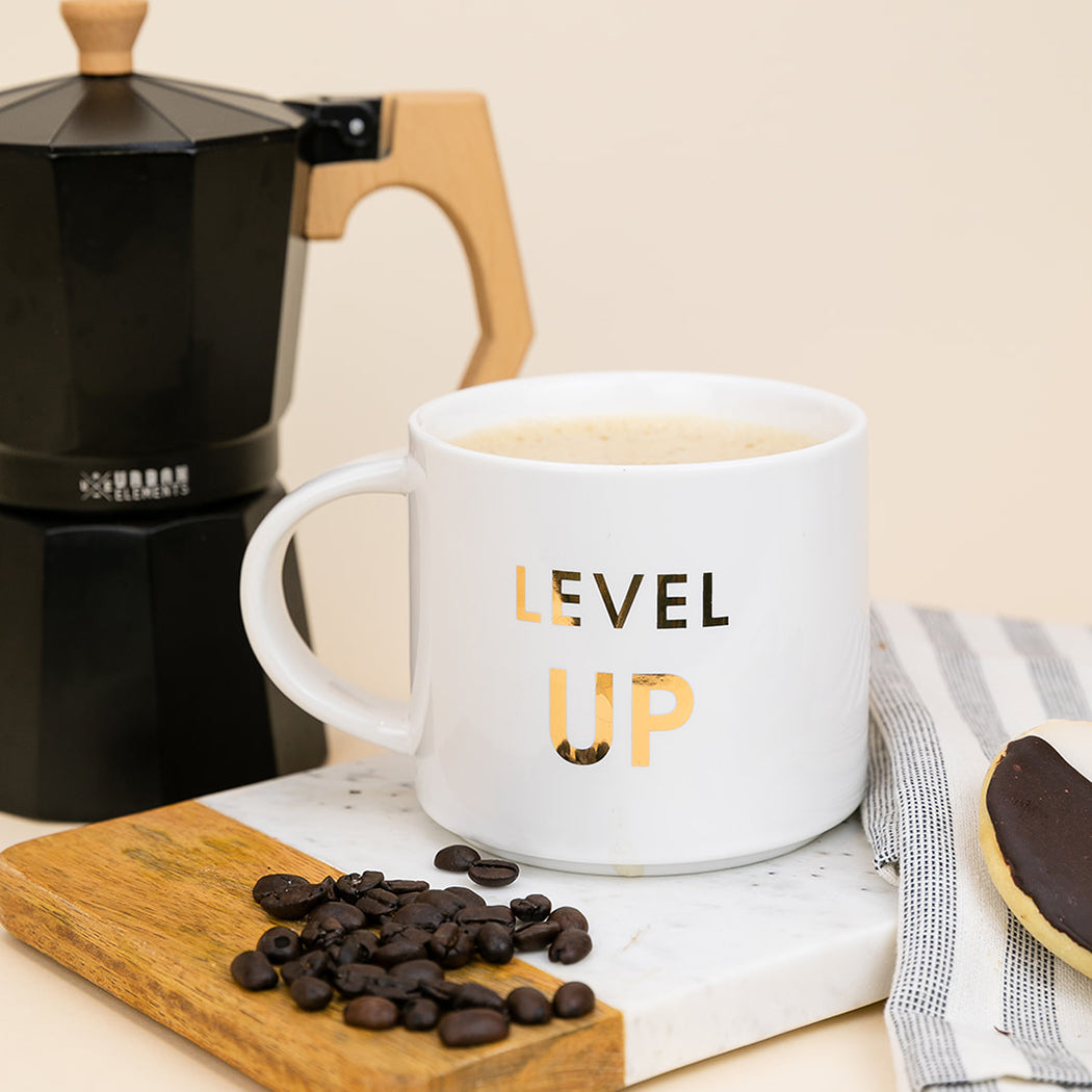 Level Up - Gold Foil Metallic Mug