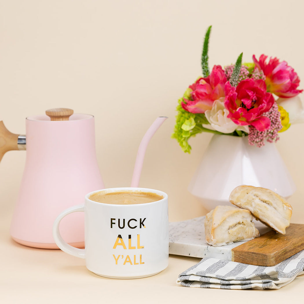 Fuck All Y'all - Gold Foil Metallic Mug
