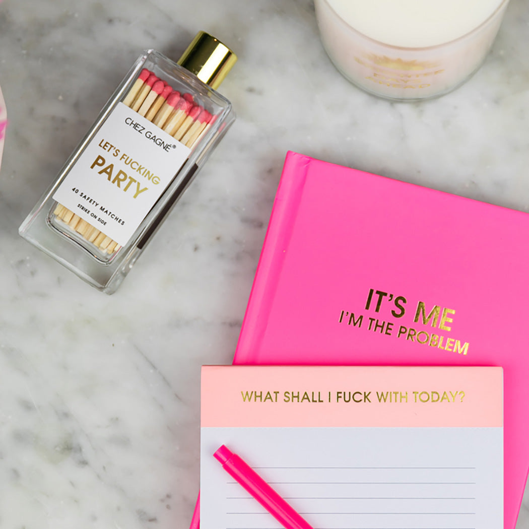 Let's Fucking Party - Glass Bottle Safety Matches