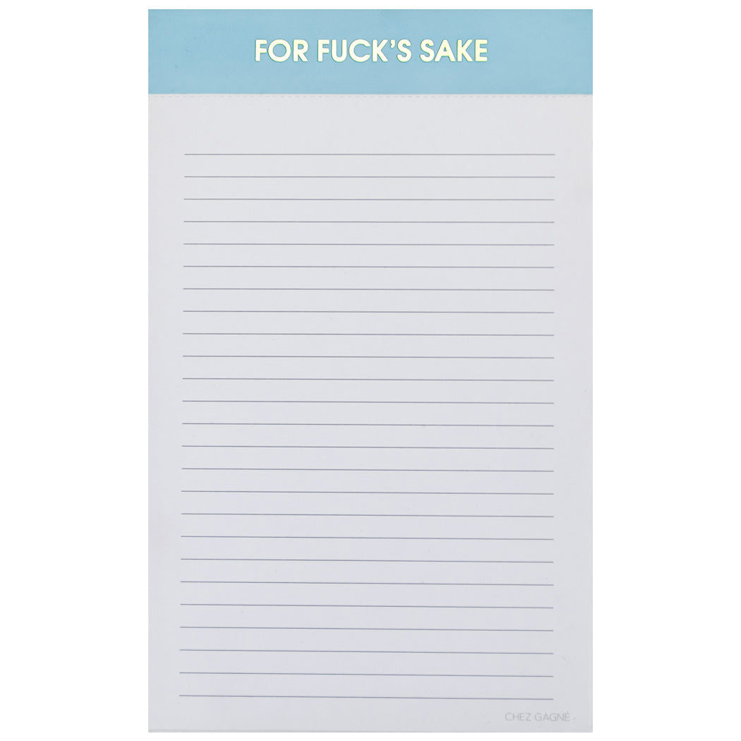 For Fuck's Sake - Lined Notepad