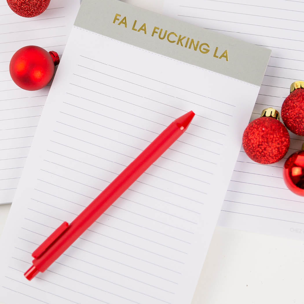 Fa La Fucking La - Lined Notepad