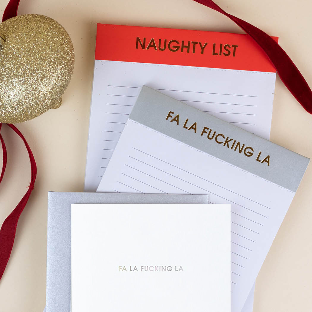 Fa La Fucking La - Letterpress Card