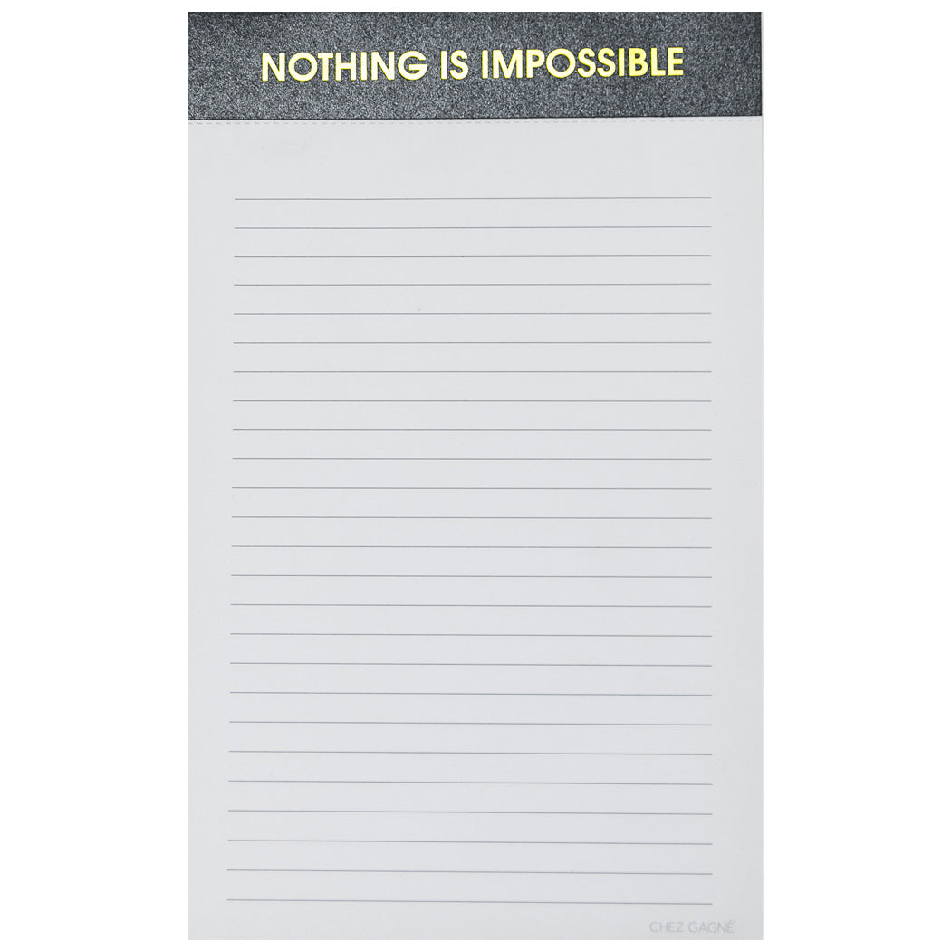 Nothing Is Impossible - Lined Notepad