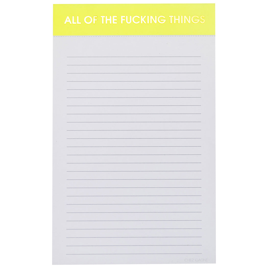 All The Fucking Things - Lined Notepad