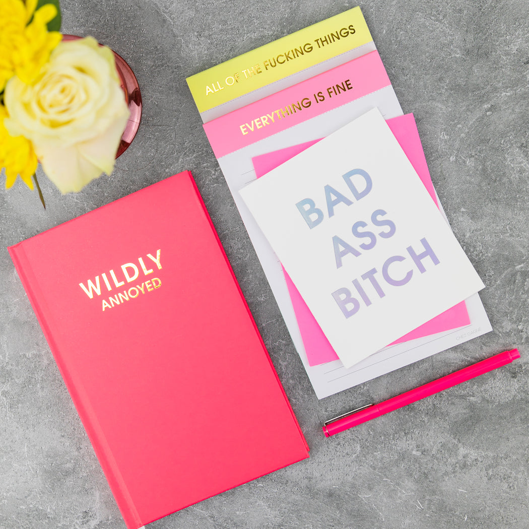 Wildly Annoyed - Hot Pink Hardcover Journal