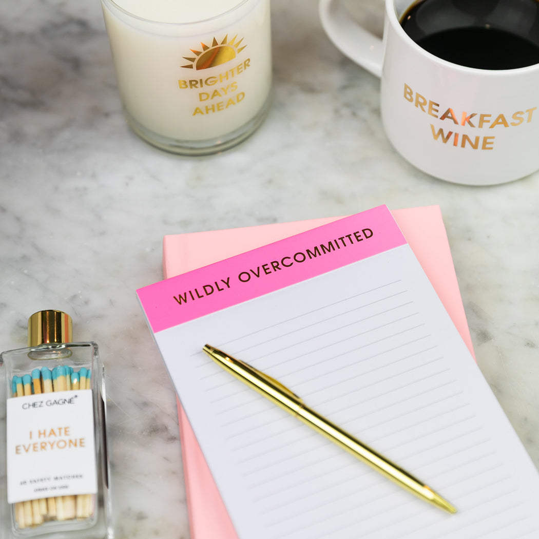 Wildly Overcommitted - Lined Notepad