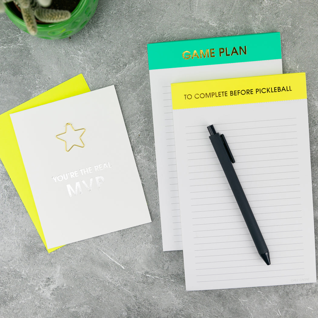 Game Plan - Lined Notepad