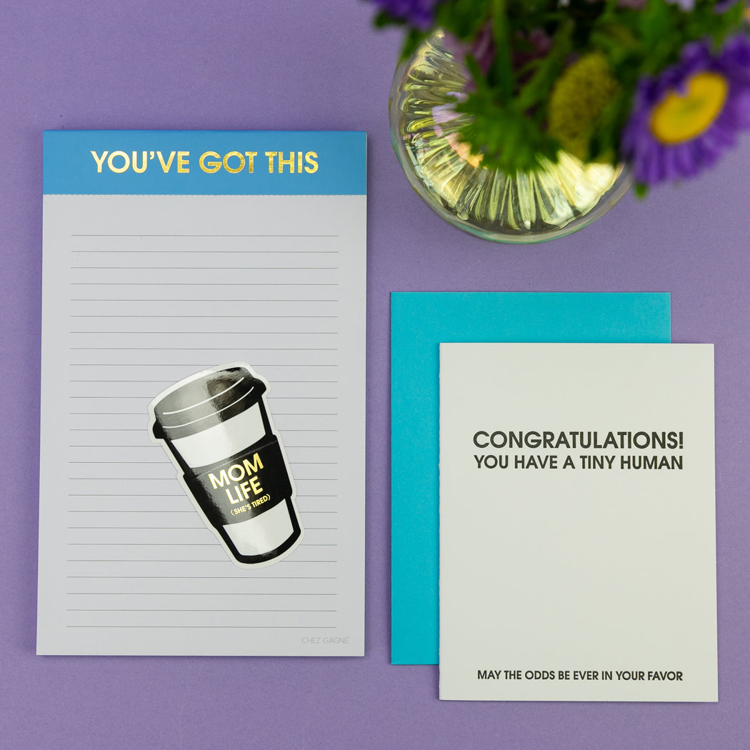 Congratulations You Have A Tiny Human - Letterpress Card