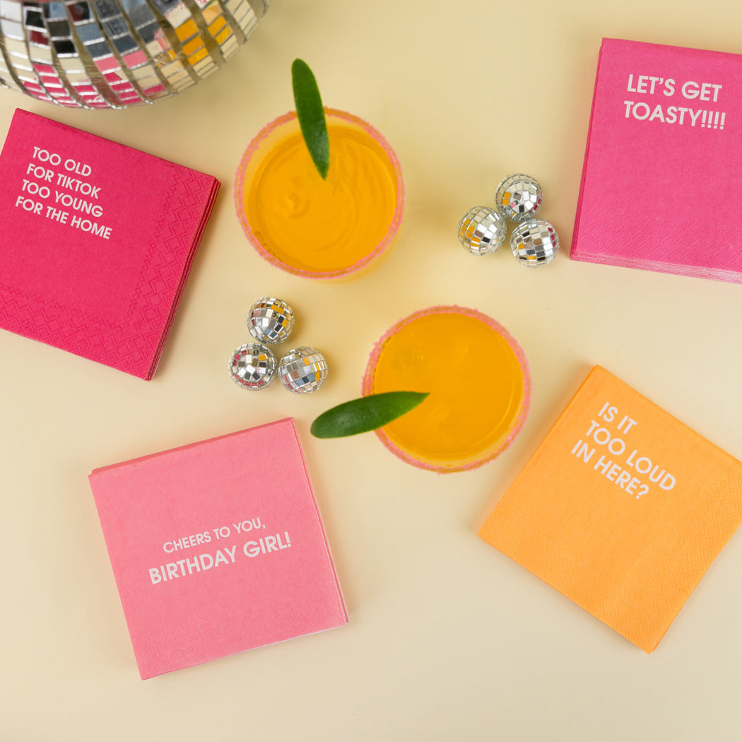 Too Old For Tiktok Too Young For The Home - Cocktail Napkins