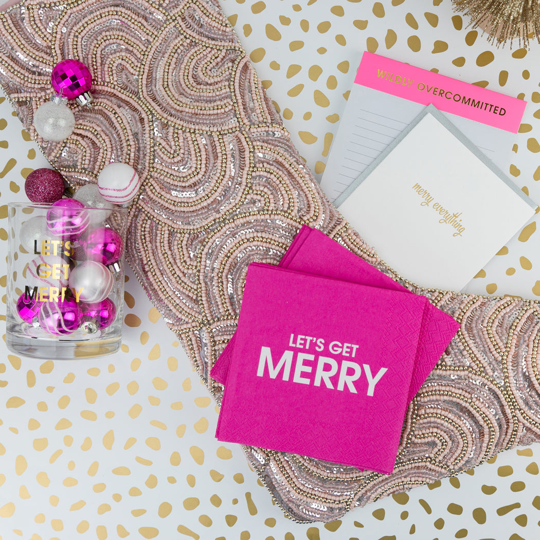 Let's Get Merry - Cocktail Napkins
