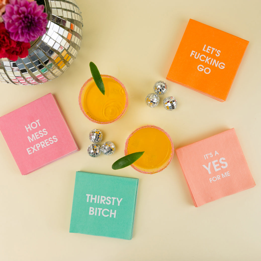 Let's Fucking Go - Cocktail Napkins
