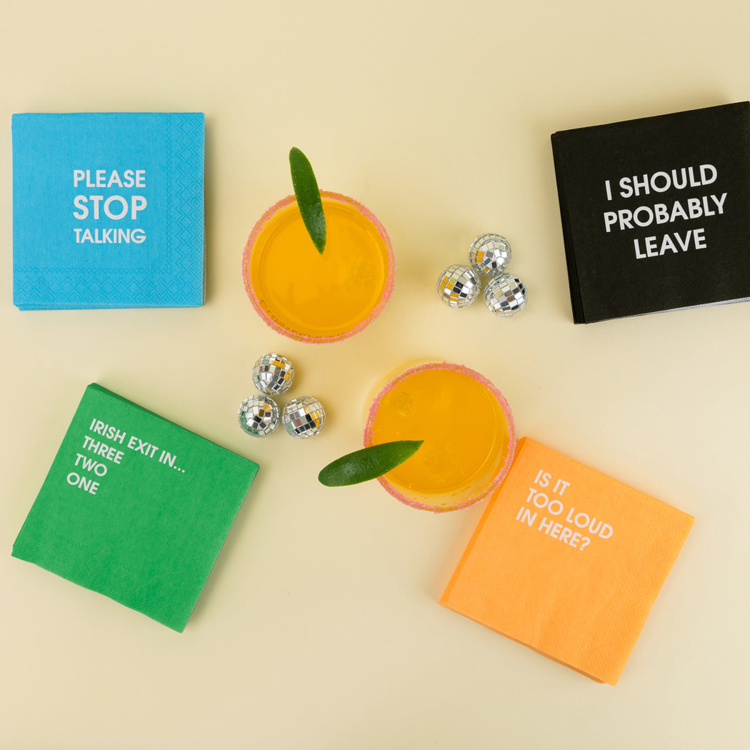 Irish Exit In... 3,2,1 - Cocktail Napkins