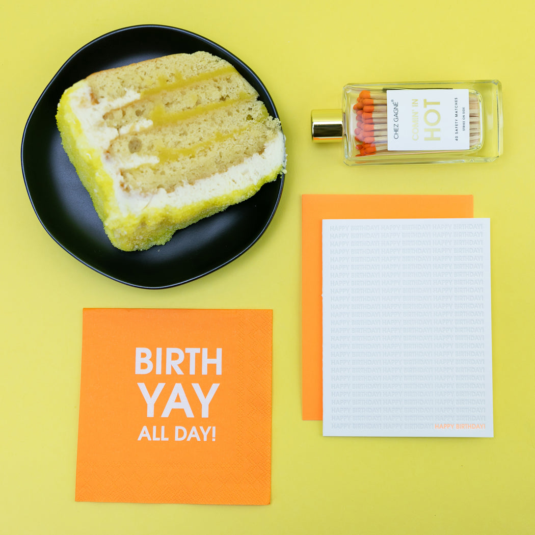Birth Yay All Day - Cocktail Napkins