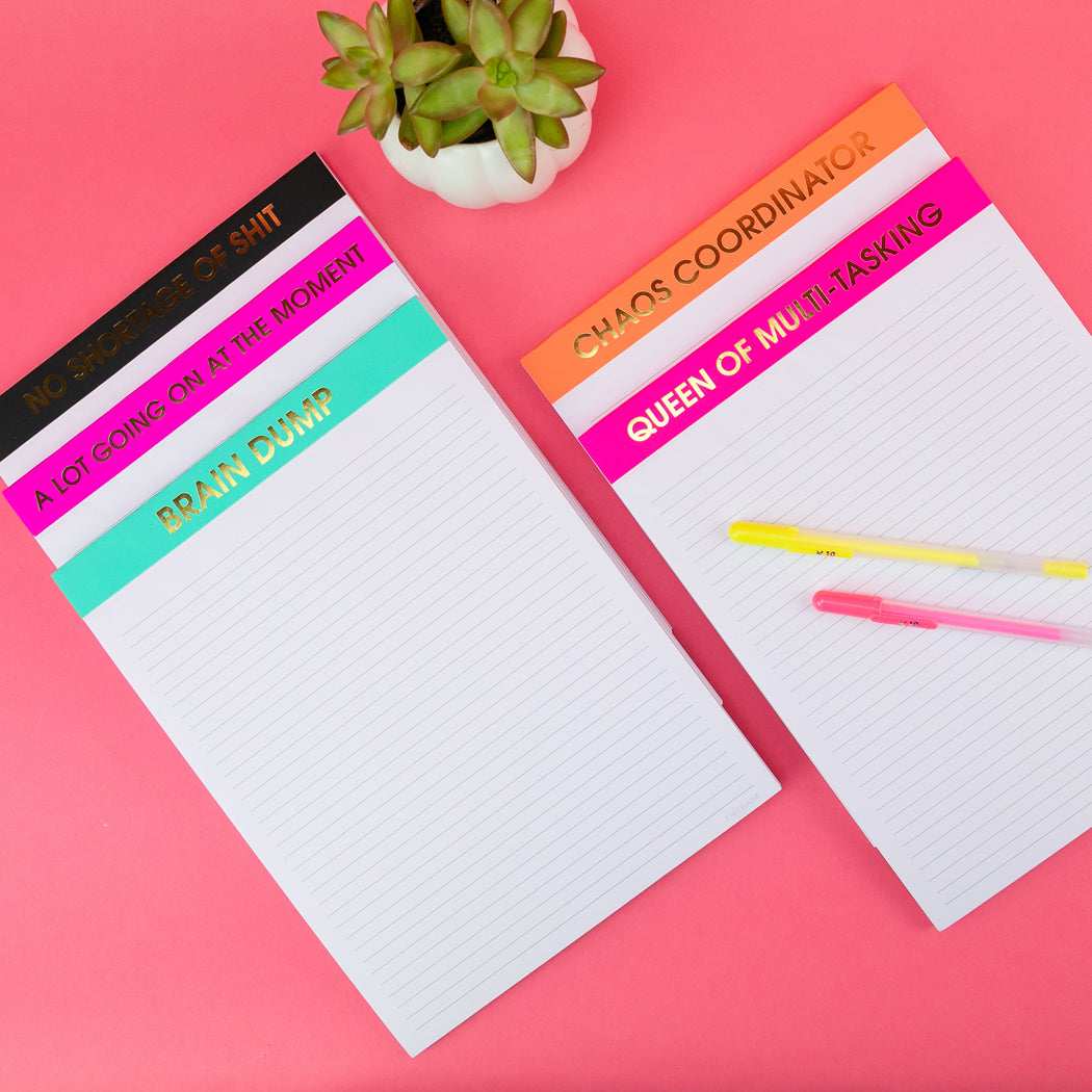 A Lot Going On At The Moment - Large Memo Lined Notepad