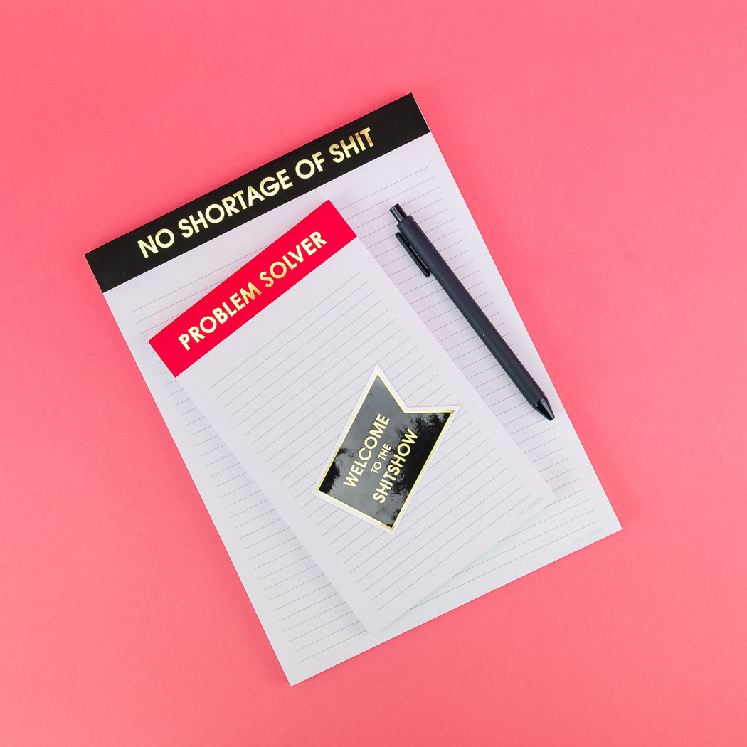 No Shortage of Shit - Large Memo Lined Notepad