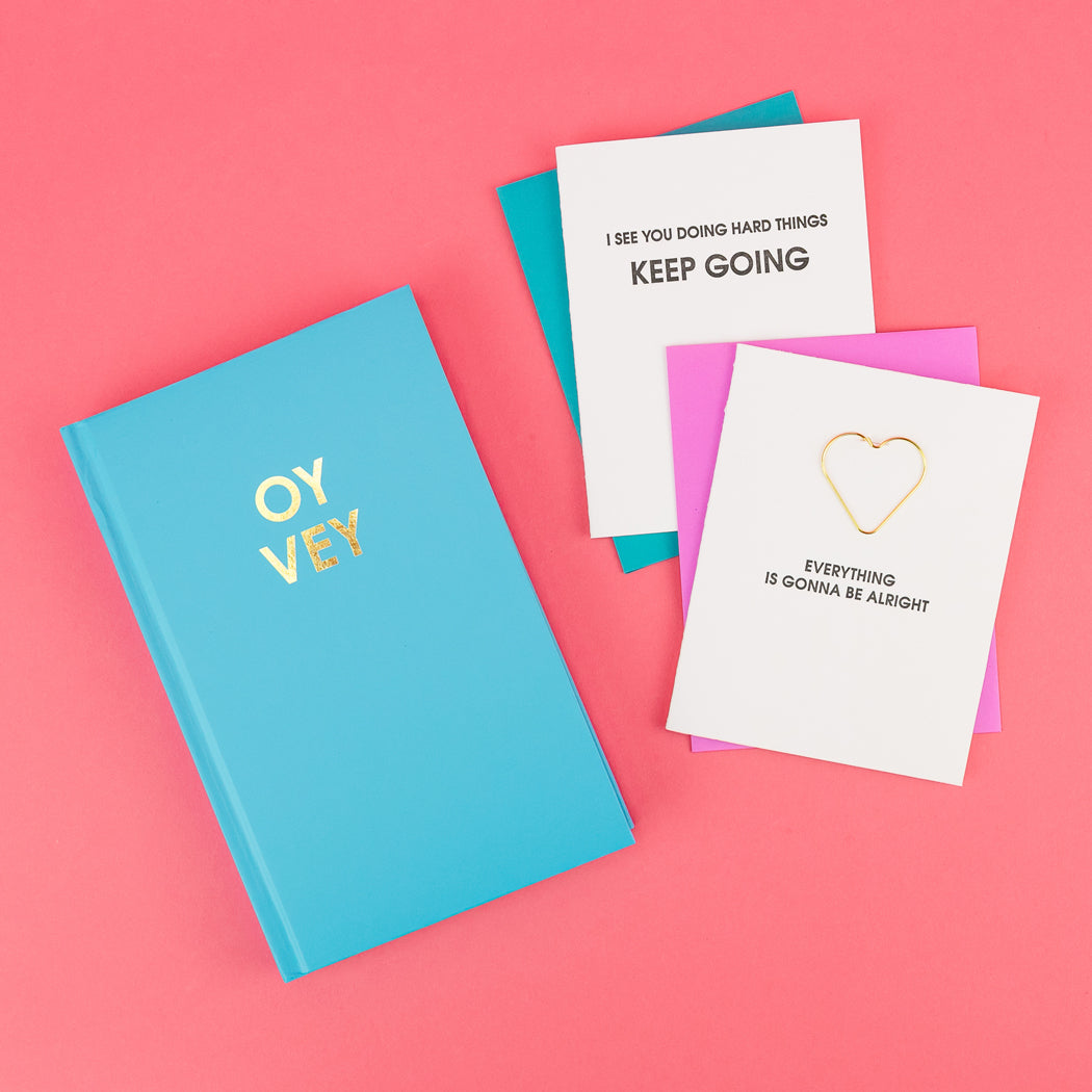 Everything Is Going To Be Alright - Paper Clip Letterpress Card