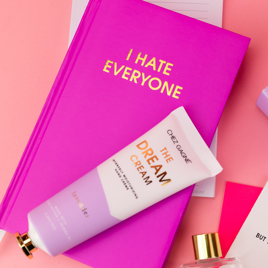 I Hate Everyone - Orchid Hardcover Journal