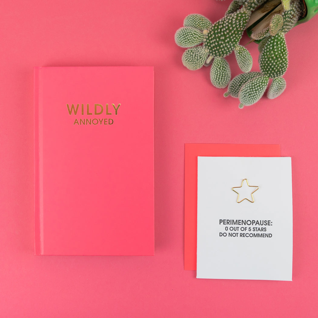 Perimenopause : 0/5 Stars - Paper Clip Letterpress Card