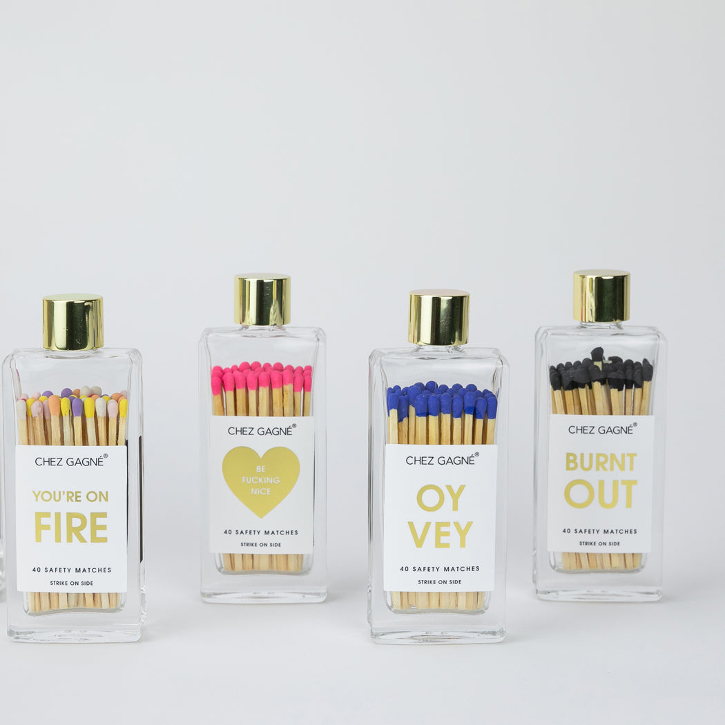 Burnt Out - Glass Bottle Safety Matches