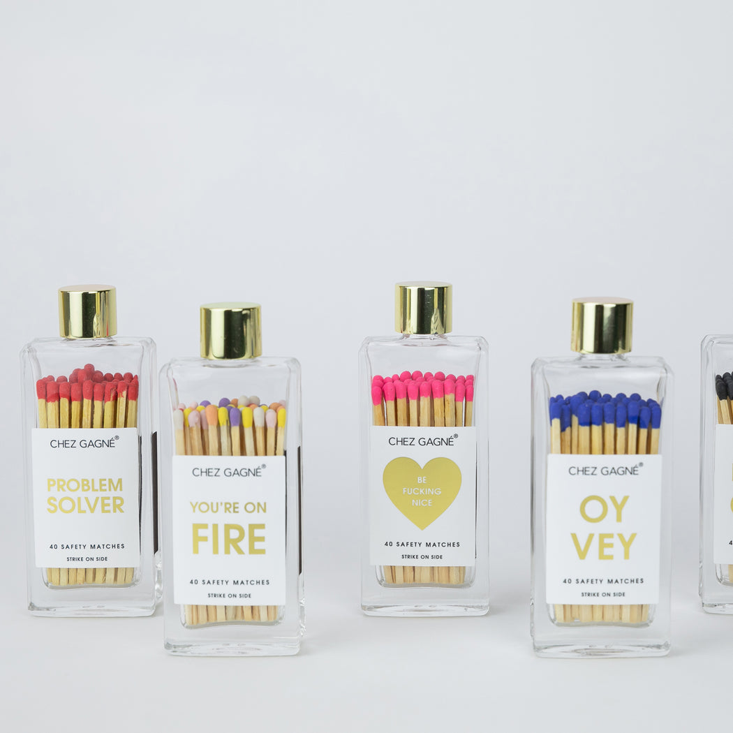 Oy Vey - Glass Bottle Safety Matches