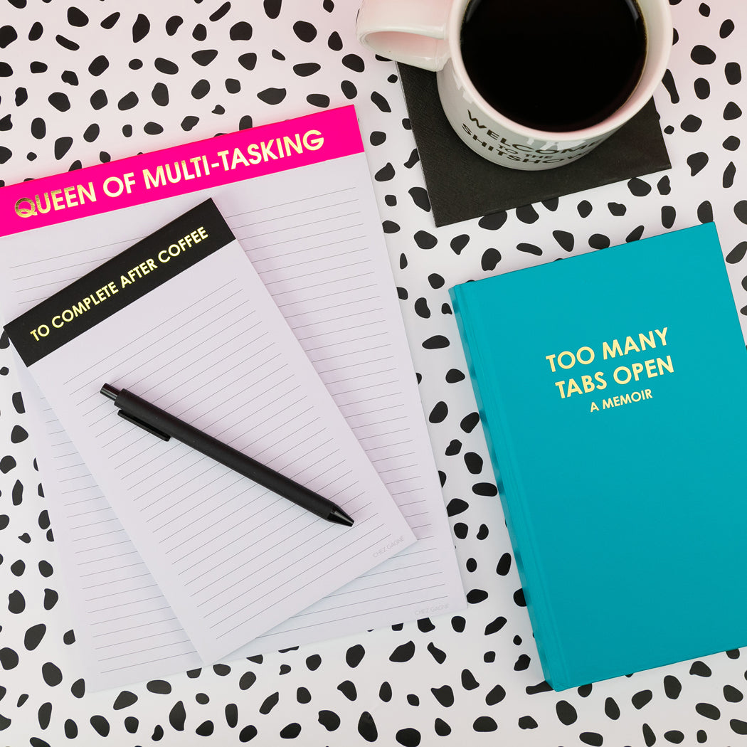 Queen Of Multi-Tasking - Large Memo Lined Notepad