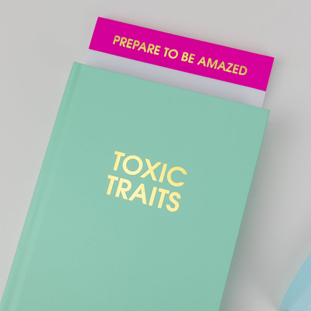 Toxic Traits - Sea Foam Green Hardcover Journal