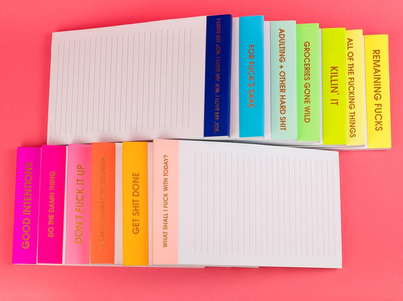 Adulting + Other Hard Shit - Lined Notepad