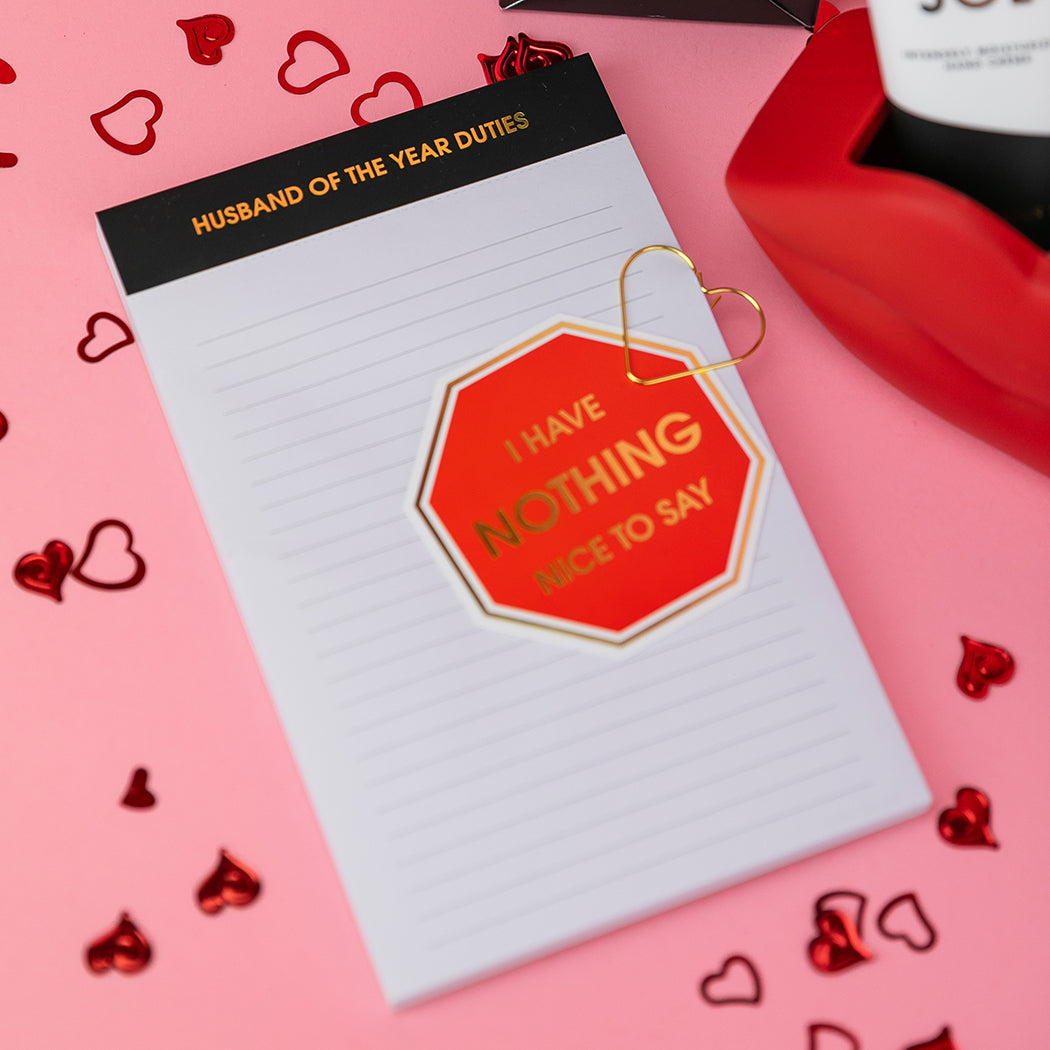 Husband of the Year - Lined Notepad