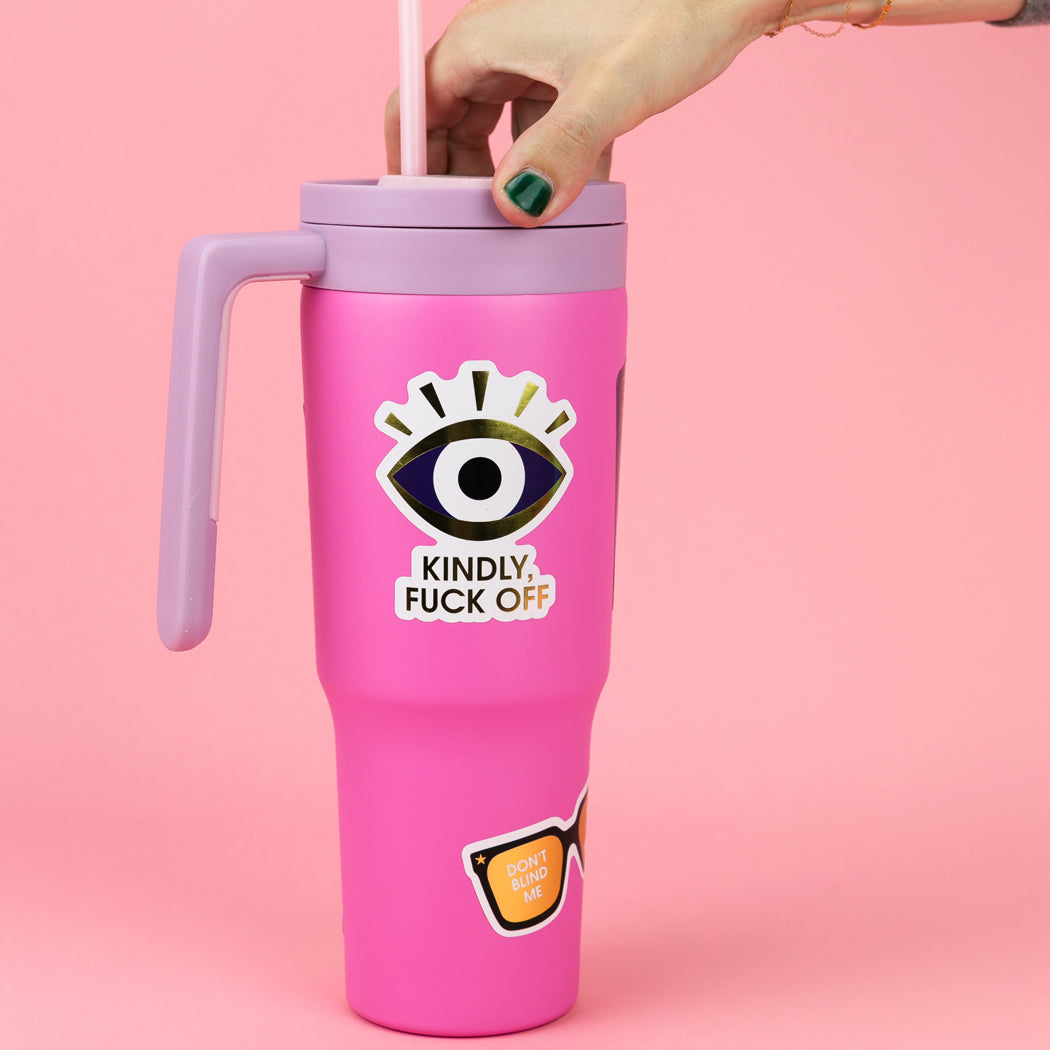 Kindly Fuck Off - Evil Eye - Vinyl Sticker