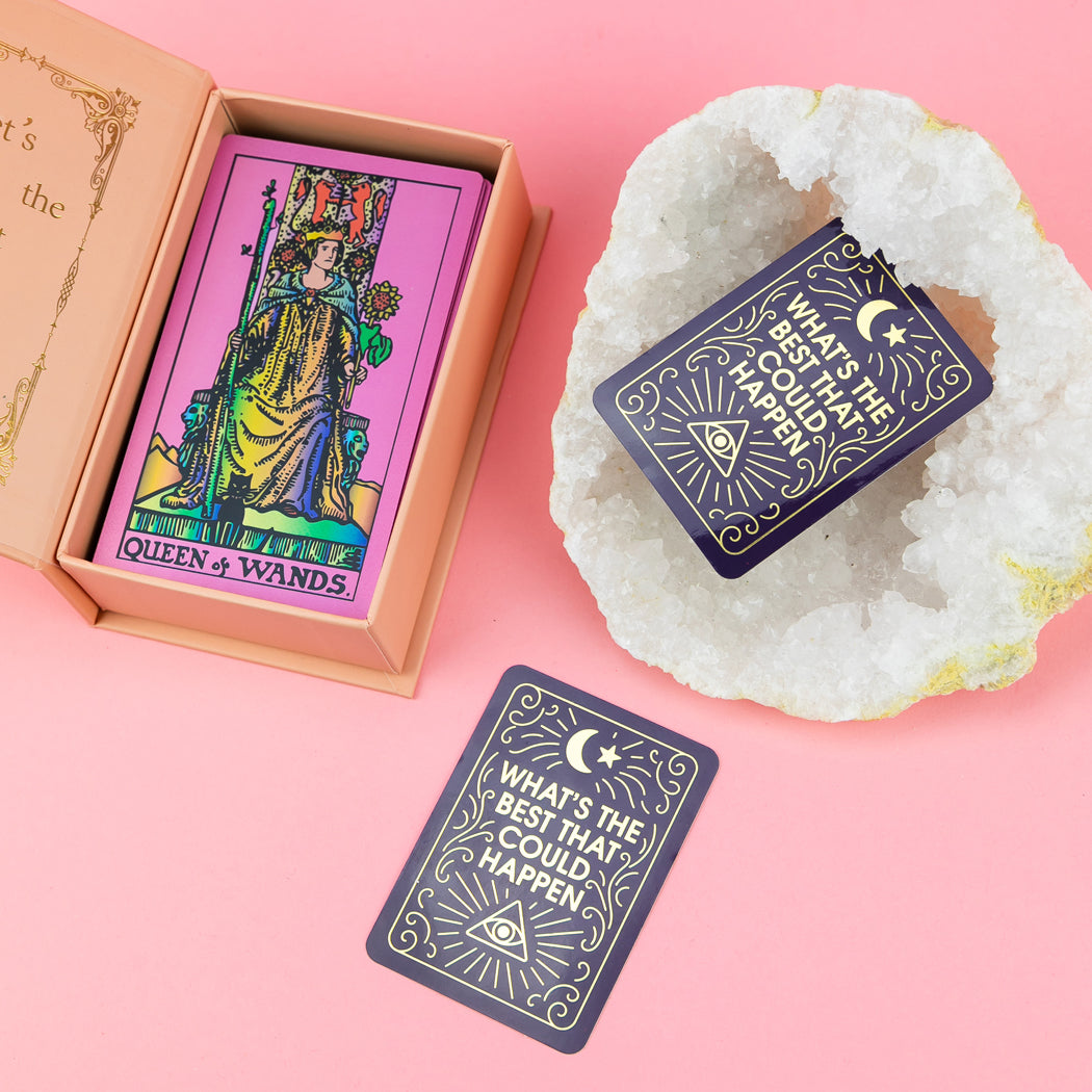 What's The Best That Could Happen - Tarot Card - Vinyl Sticker