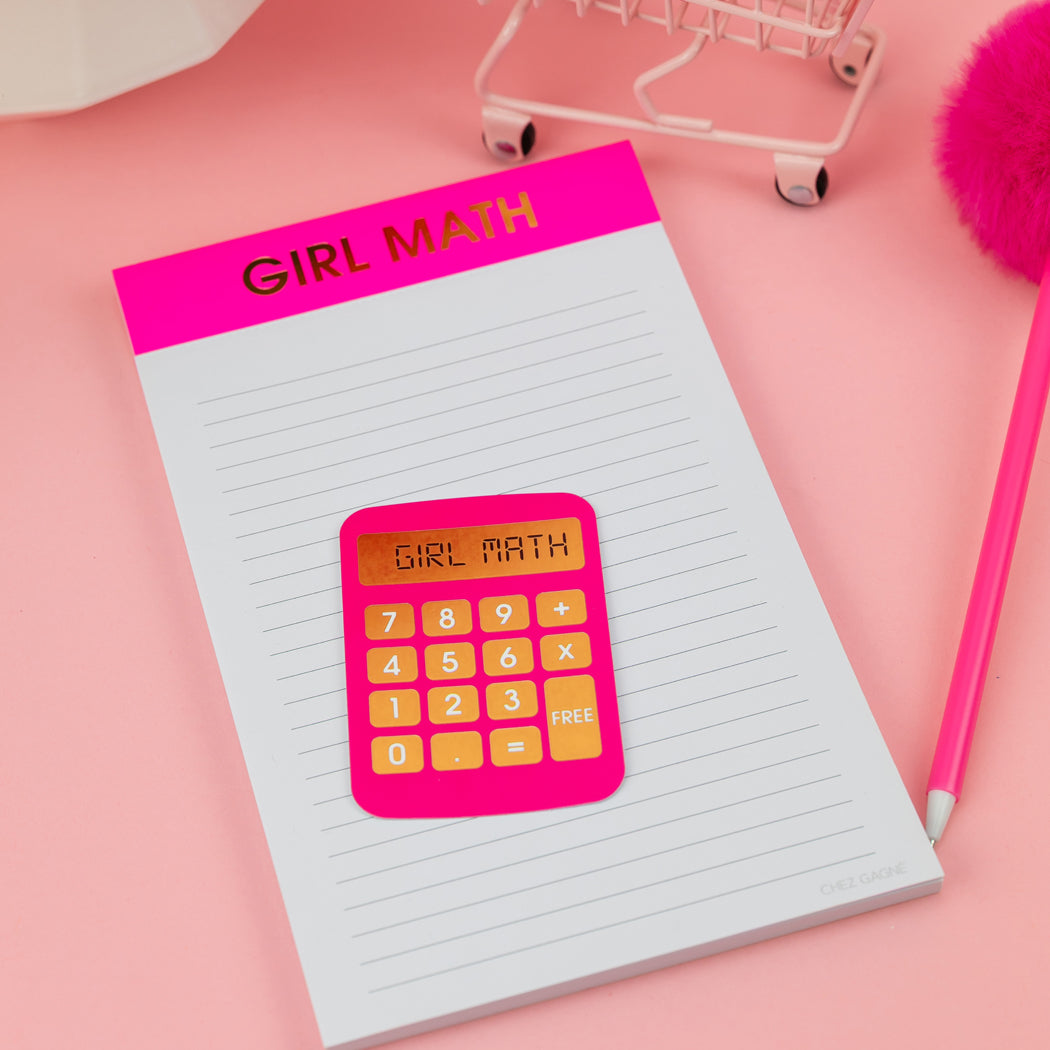 Girl Math - Calculator - Funny Vinyl Sticker