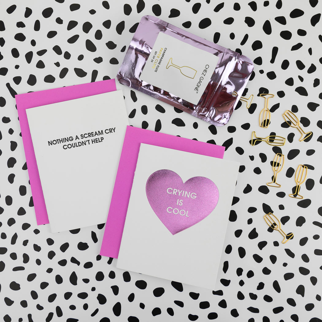 Scream Cry - Letterpress Card