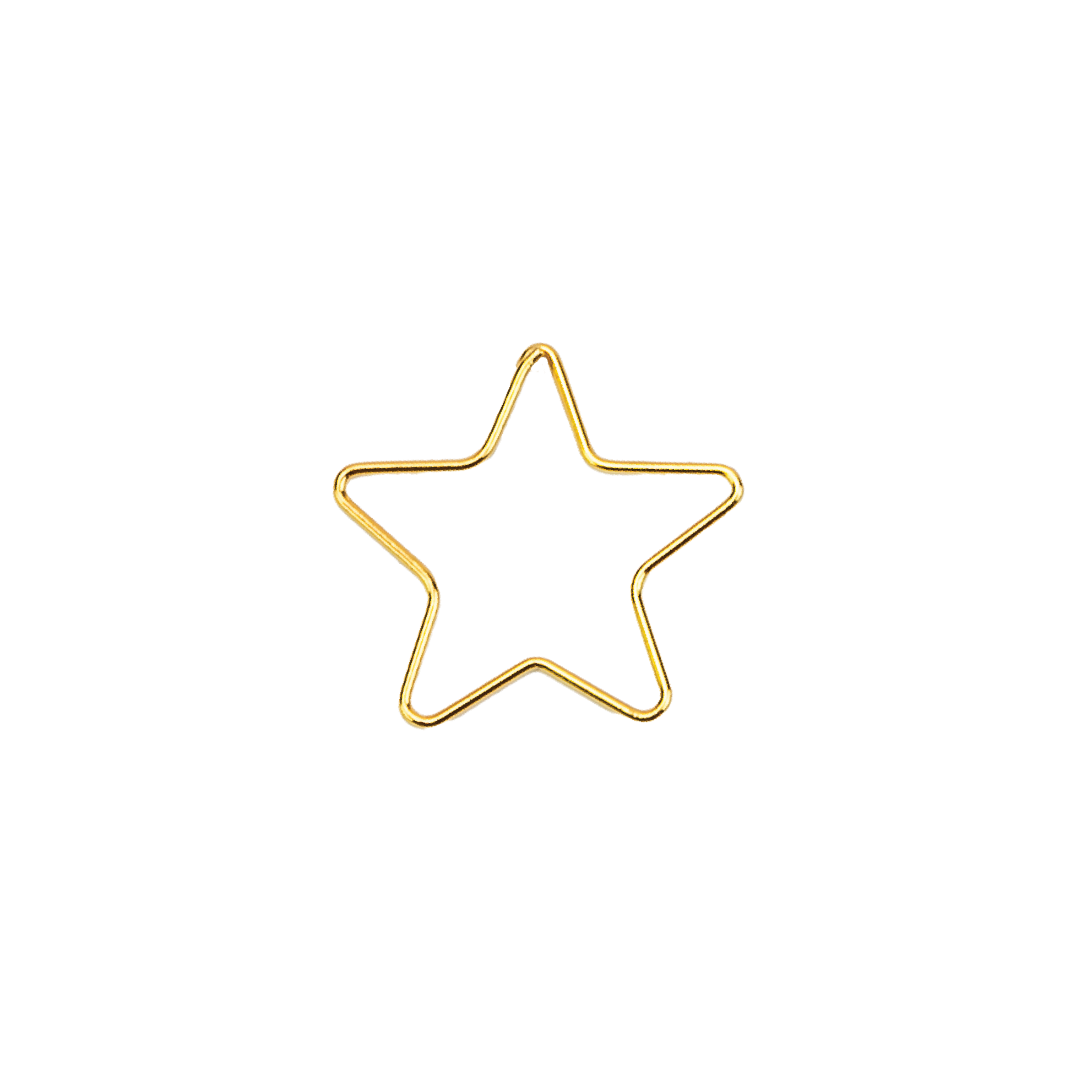 Star - 25 Gold Paperclips