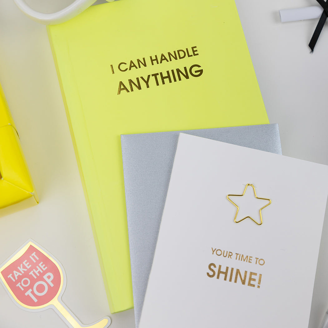 I Can Handle Anything - Bright Yellow Hardcover Journal