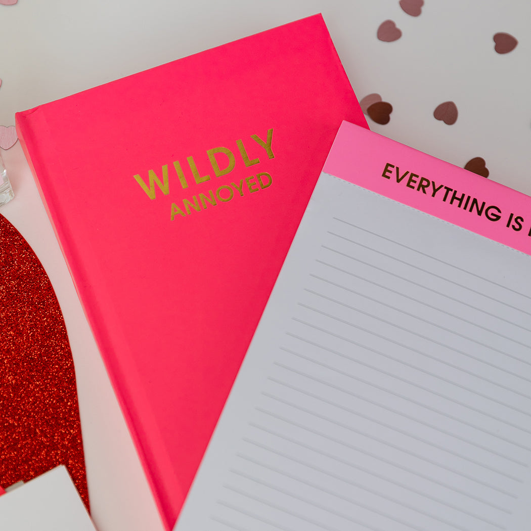 Wildly Annoyed - Hot Pink Hardcover Journal