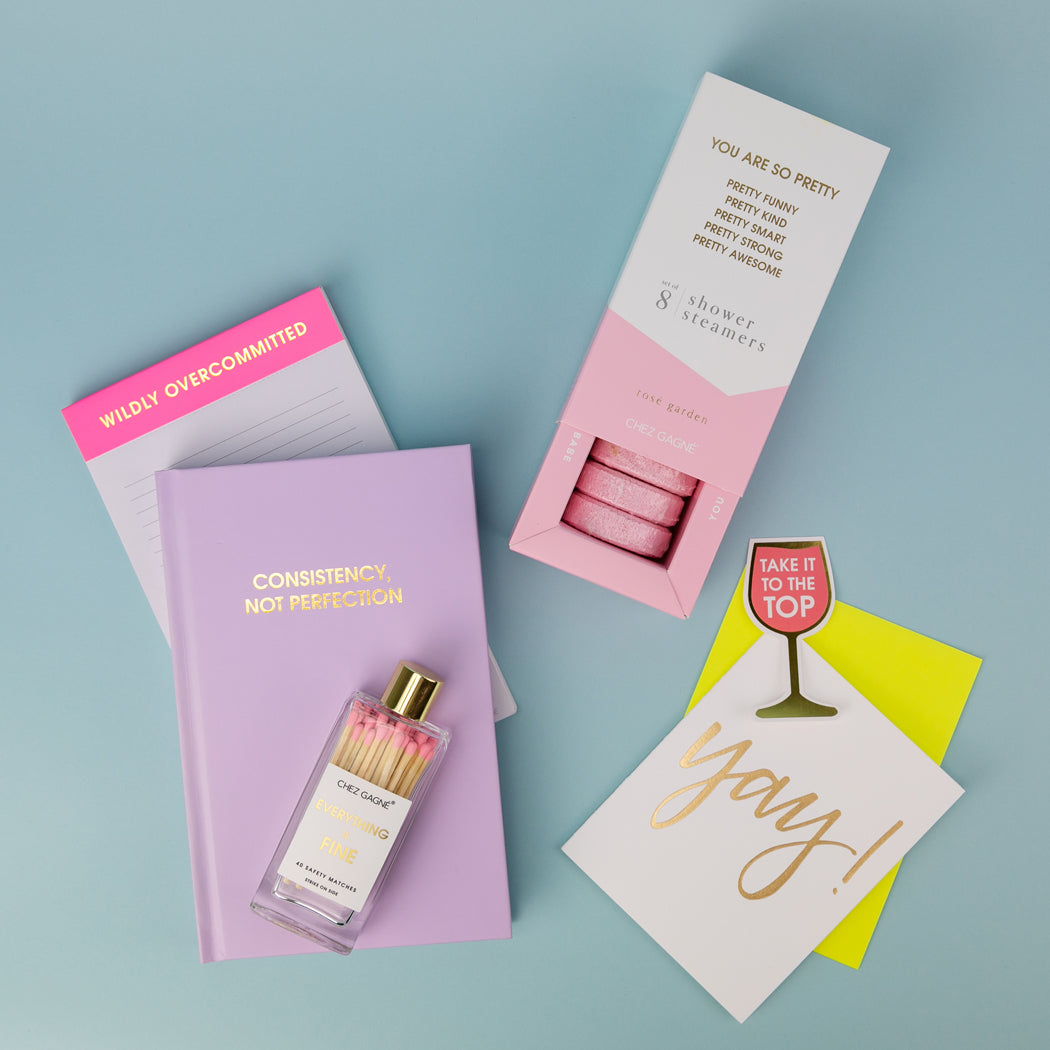 Consistency Not Perfection - Lilac Hardcover Journal