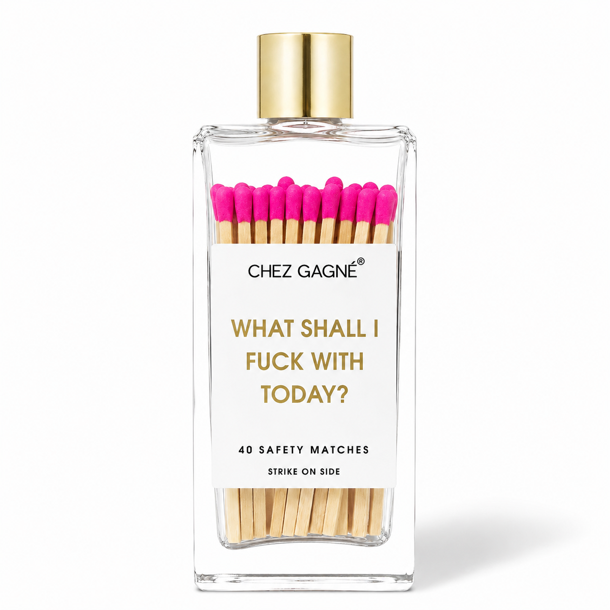 What Shall I Fuck With Today - Glass Bottle Safety Matches