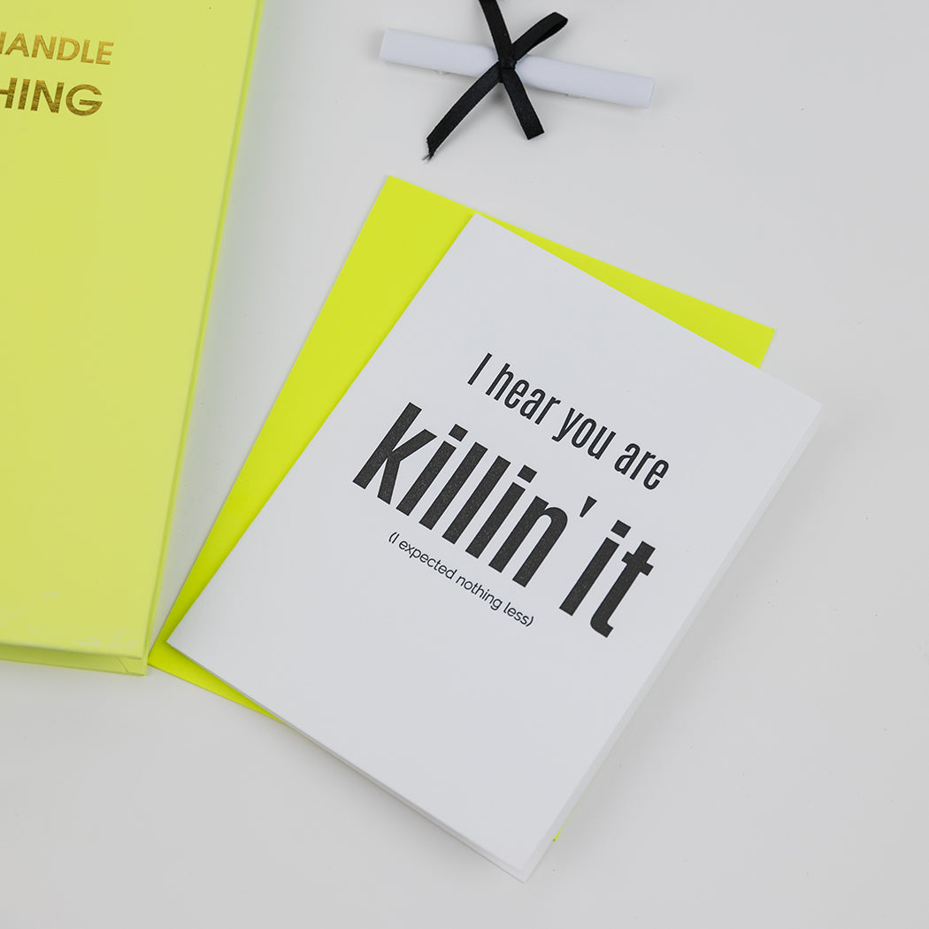 Killin' It - Letterpress Card