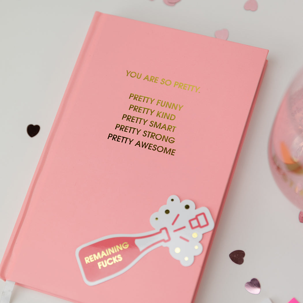 You Are So Pretty - Sunset Pink Hardcover Journal