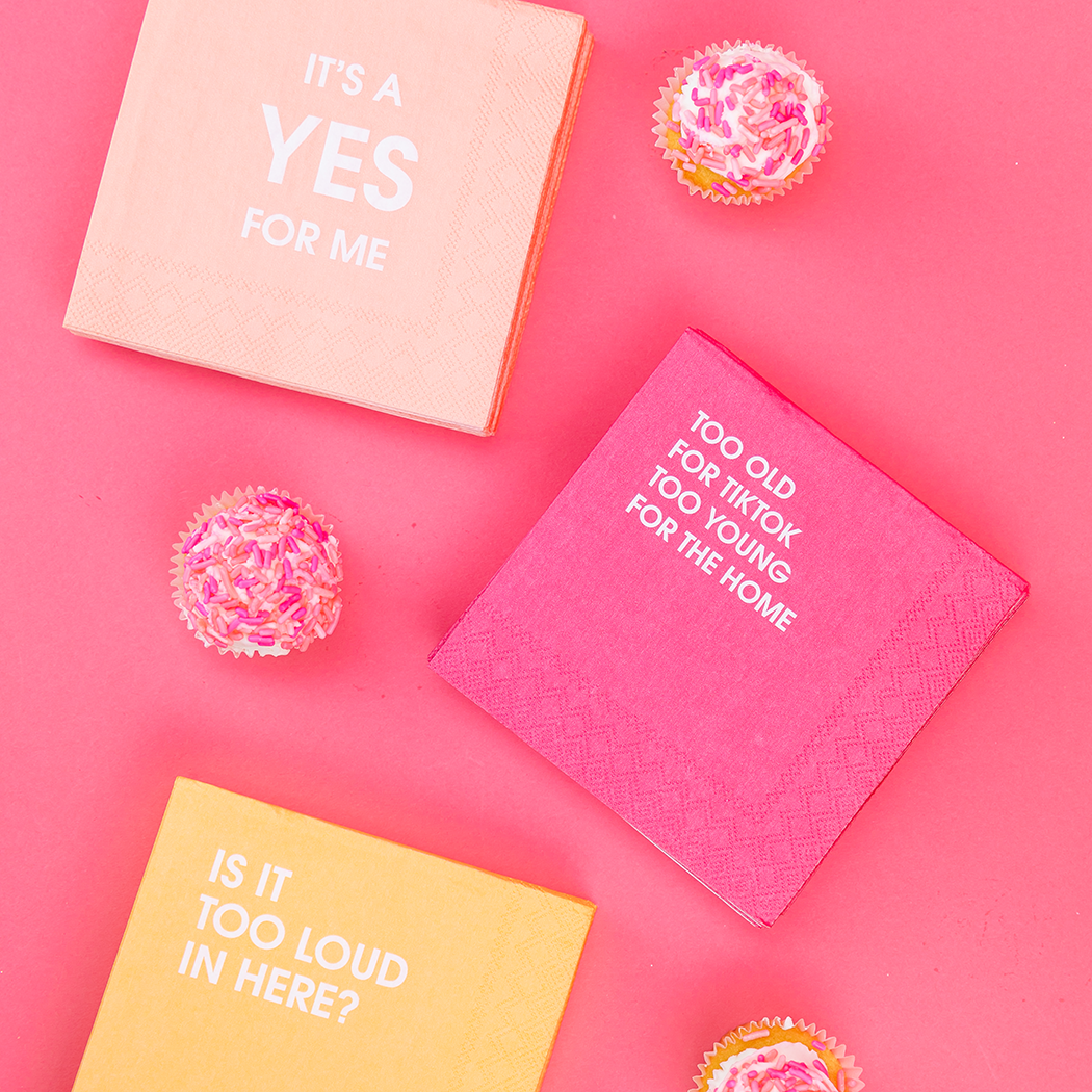 It's A Yes For Me - Cocktail Napkins