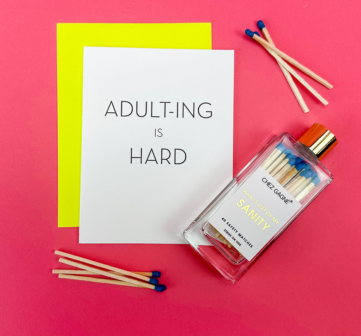 Left of My Sanity - Glass Bottle Safety Matches