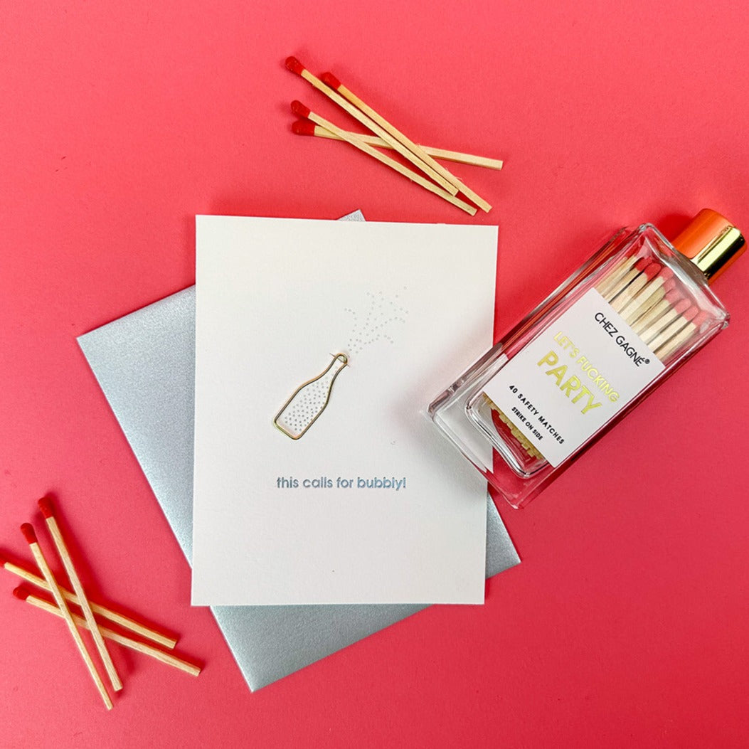 Let's Fucking Party - Glass Bottle Safety Matches