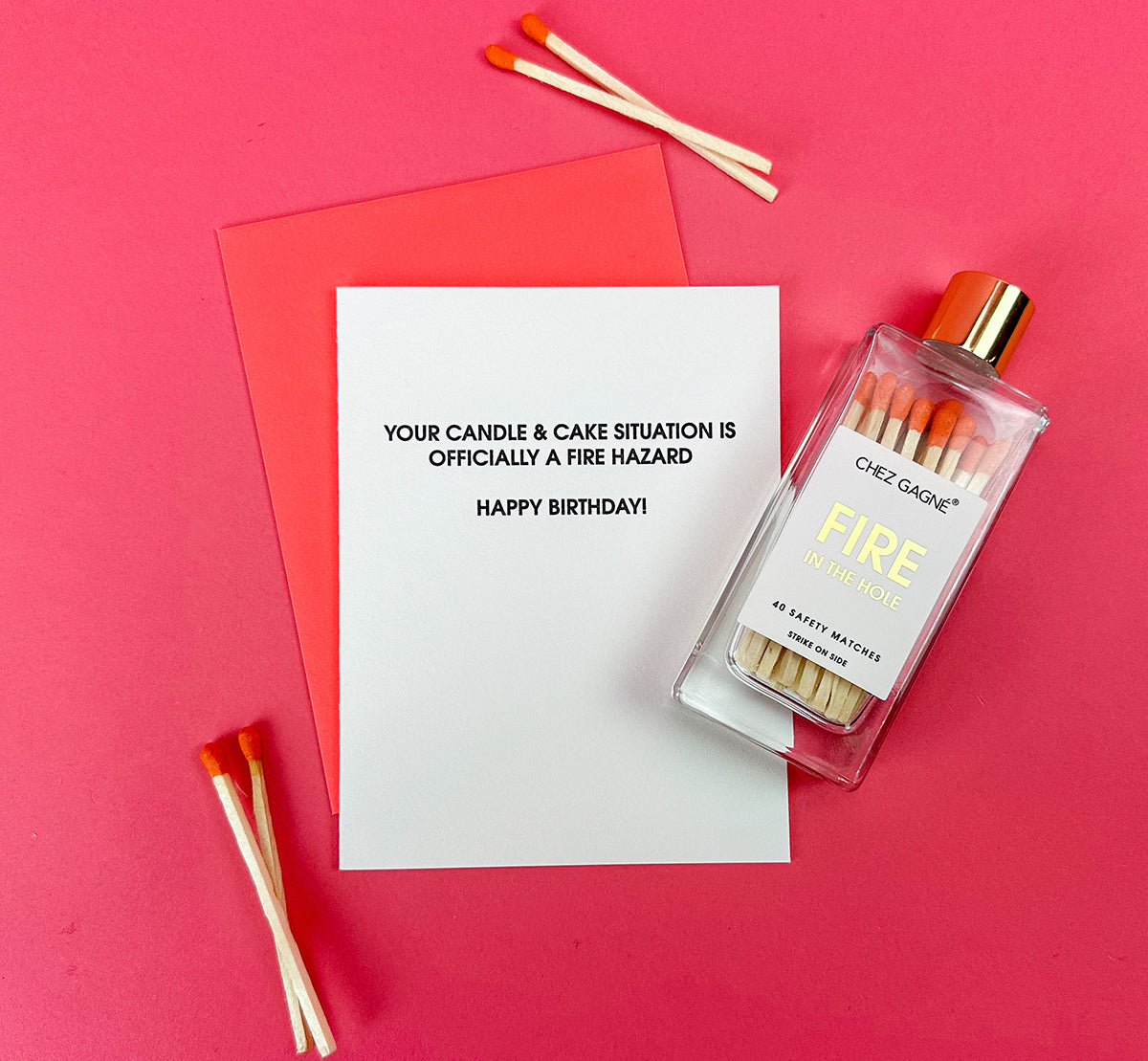 Fire in the Hole - Glass Bottle Safety Matches