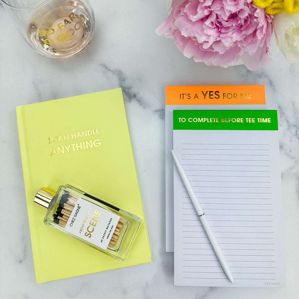 I Can Handle Anything - Bright Yellow Hardcover Journal