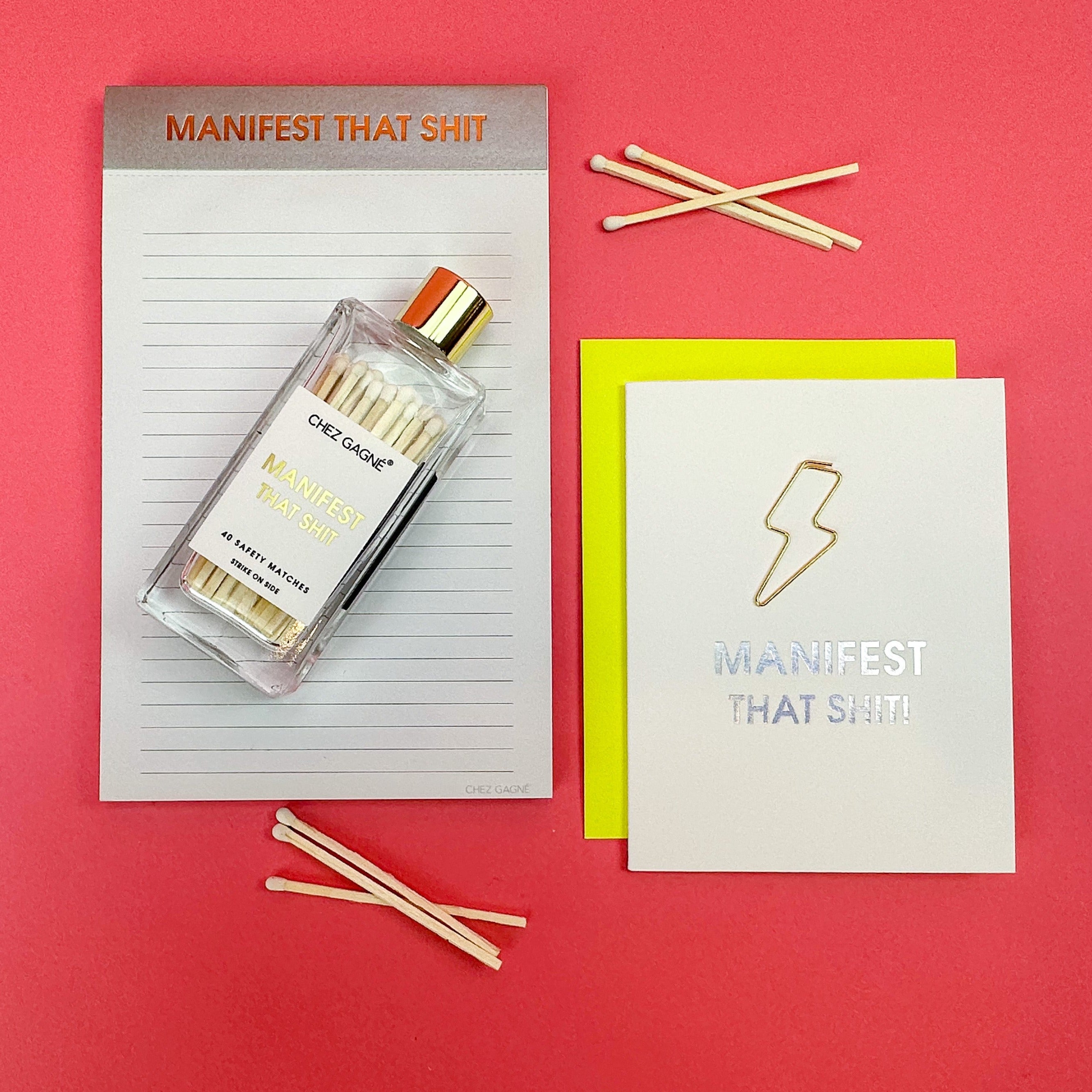 Manifest That Shit - Lined Notepad