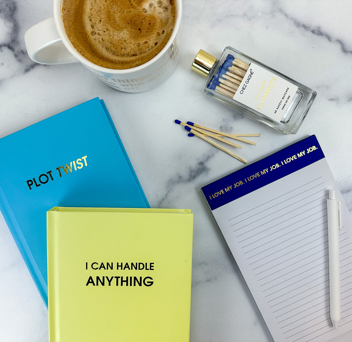 I Can Handle Anything - Bright Yellow Hardcover Journal