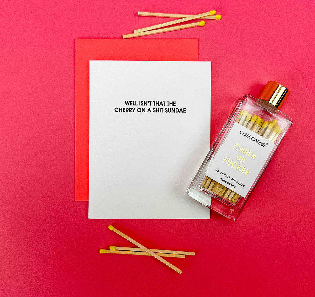 Shit Sundae - Letterpress Card