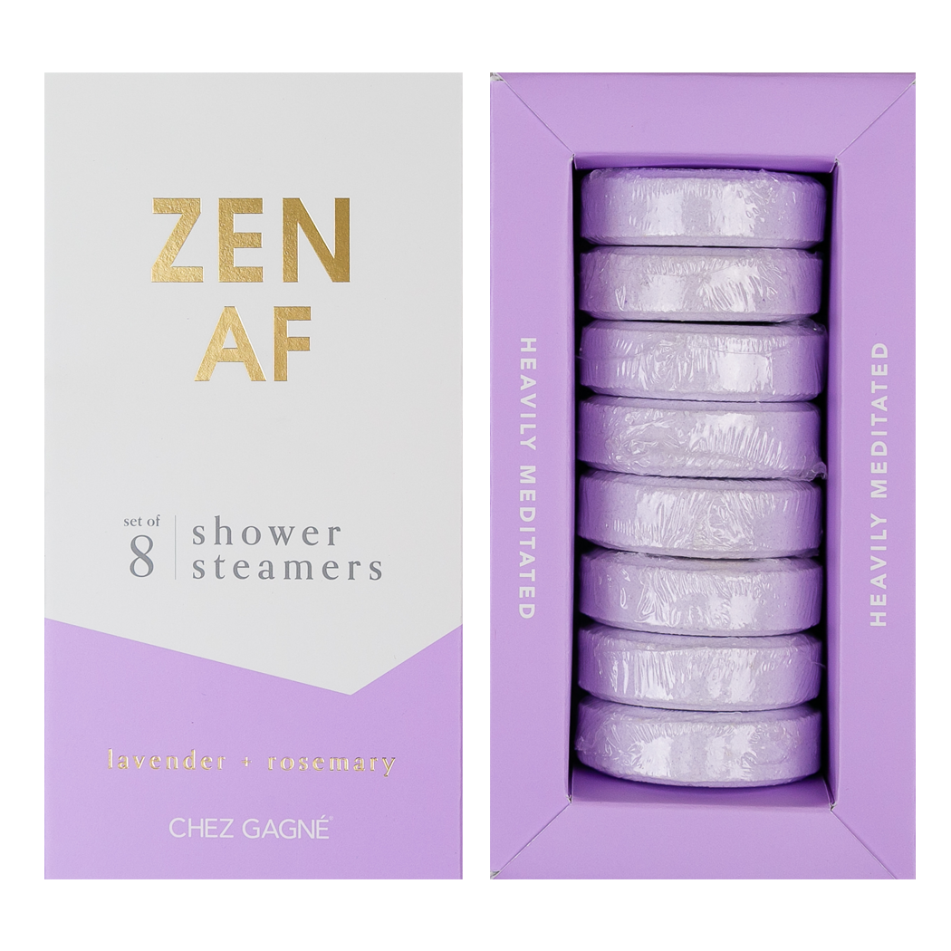 Chez Gagné Shower Steamers Zen AF Lavender + Rosemary Set of 8