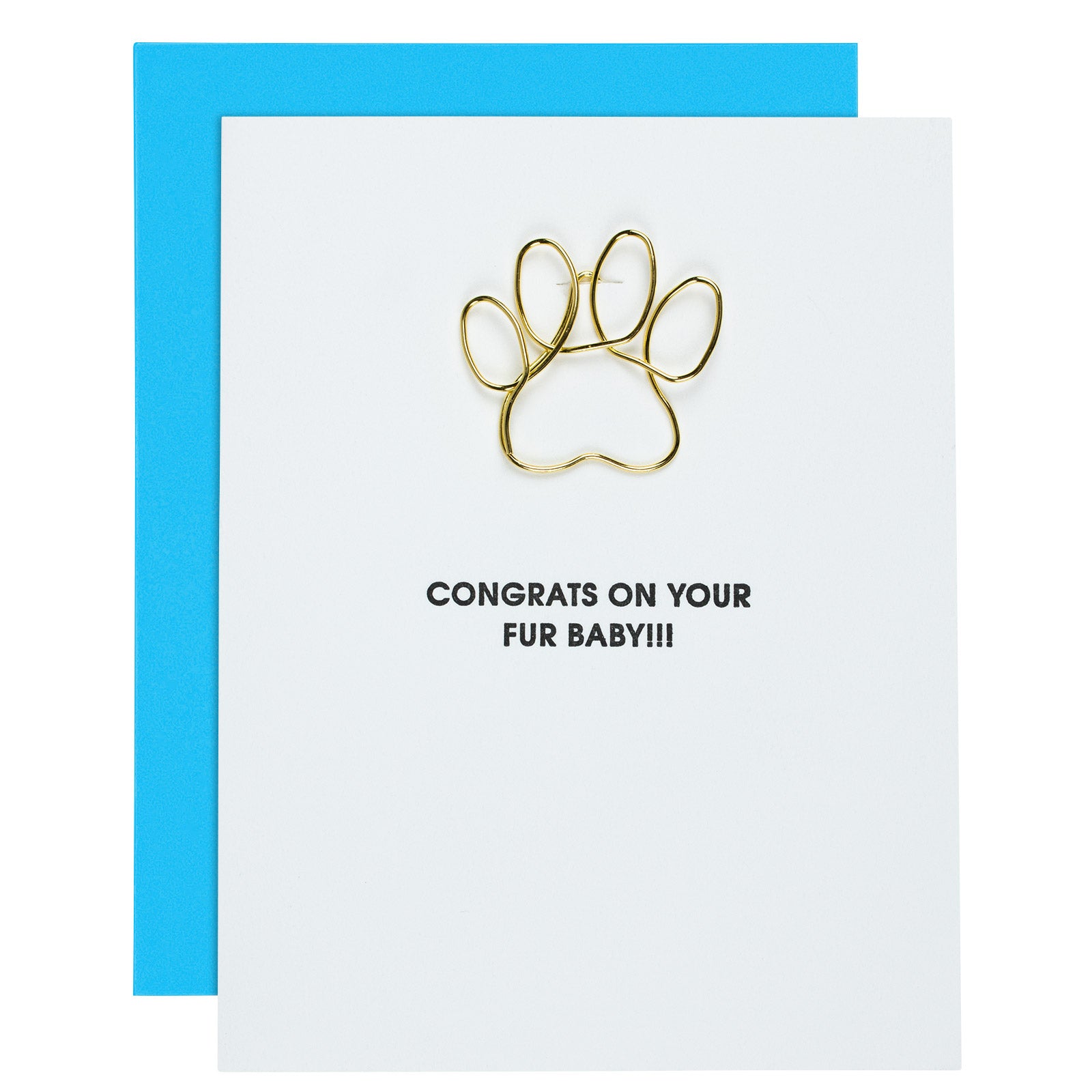 Congrats On Your Fur Baby Paper Clip Card