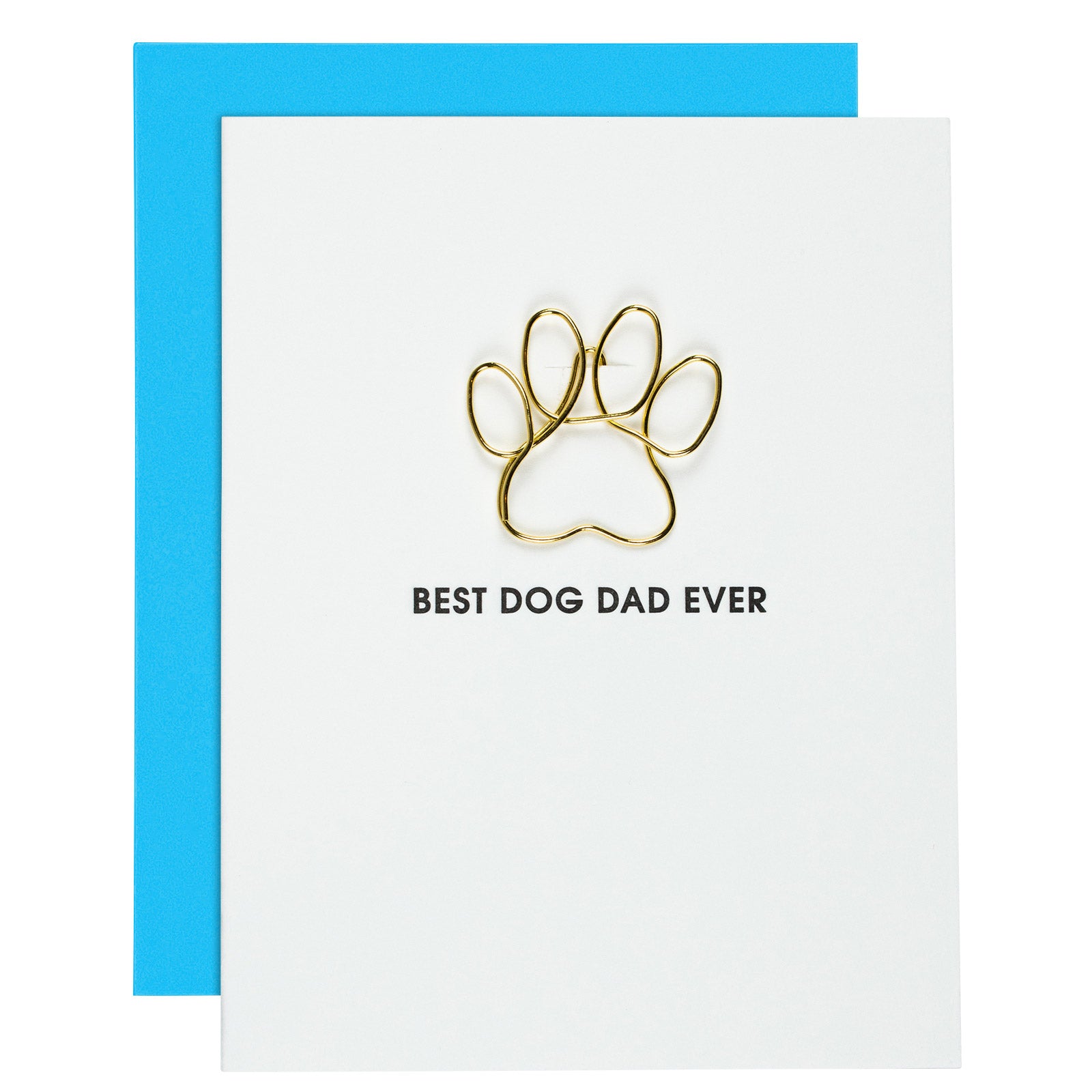 Best Dog Dad Ever Letterpress Card